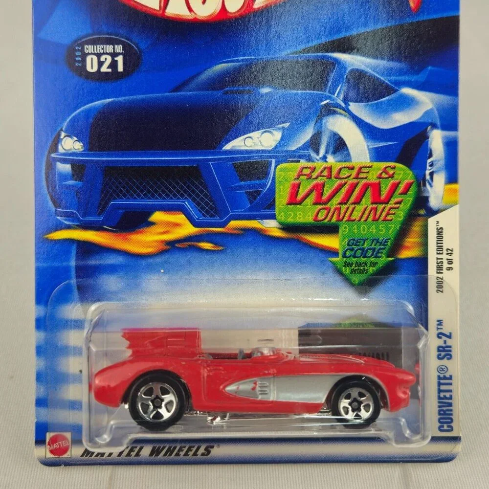 Vintage HOT WHEELS 2002 1st Editions CORVETTE SR-2  ‎ 9 of 42 (K228) MINT